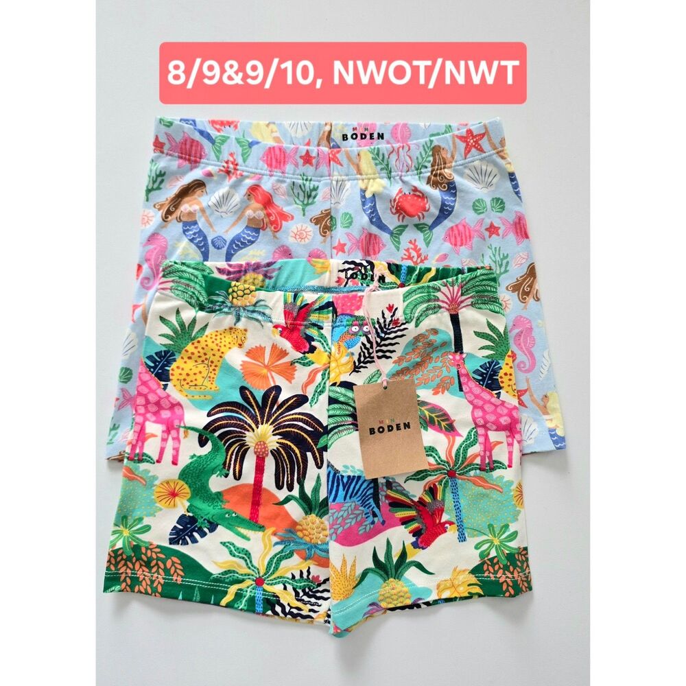 NWT/NWOT Mini Boden Shorts Bundle, Sz 8/9 & 9/10